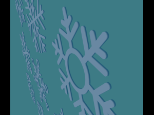 9 snowflakes 3D Модель