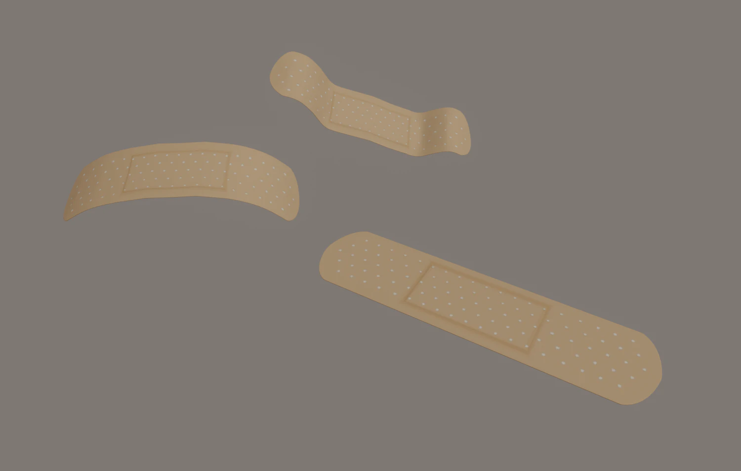 sticking plaster 3D Model .c4d .max .obj .3ds .fbx .stl .blend 