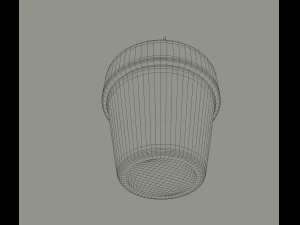 cactus in a flower pot 3D Model