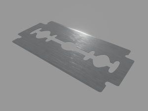 razor blade 3D 模型