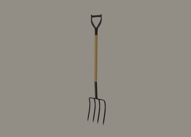 pitchfork 3D Model .c4d .max .obj .3ds .fbx .stl .blend 