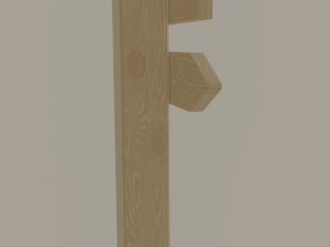 wooden arrow sign Modelo 3D