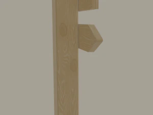 wooden arrow sign 3D Model