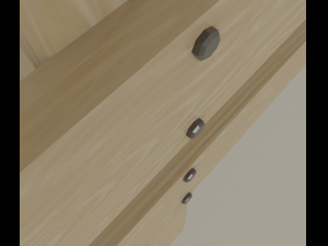 wooden arrow sign Modelo 3D