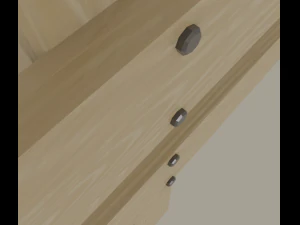 wooden arrow sign 3D Model
