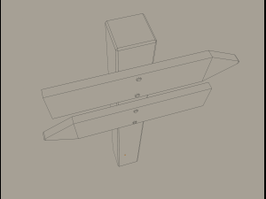 wooden arrow sign Modelo 3D