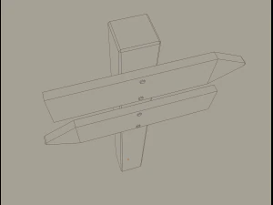 wooden arrow sign 3D Model