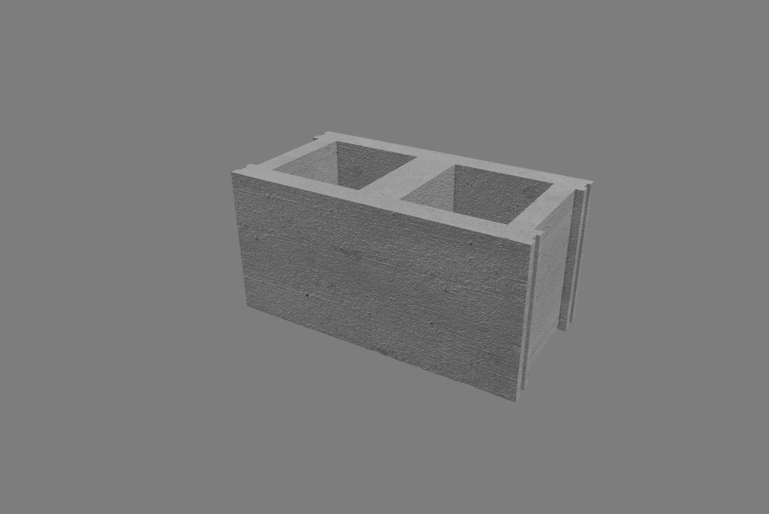 cinderblock 3D Model .c4d .max .obj .3ds .fbx .stl .blend 