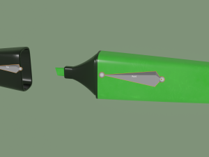 highlighter Modello 3D