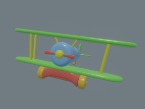 toy plane Modelo 3D
