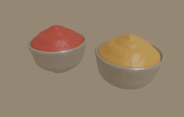 bowl of sauce 3Dモデル .c4d .max .obj .3ds .fbx .stl .blend 