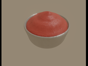 bowl of sauce 3Dモデル