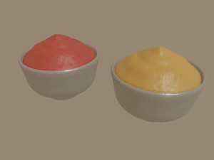 bowl of sauce 3Dモデル