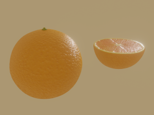 orange Modello 3D