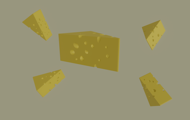 swiss cheese Modelo 3D .c4d .max .obj .3ds .fbx .stl .blend 