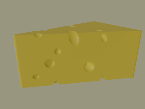 swiss cheese Modelo 3D