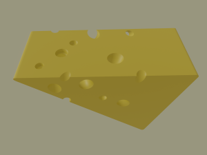 swiss cheese Modelo 3D