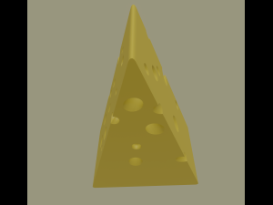 swiss cheese Modelo 3D