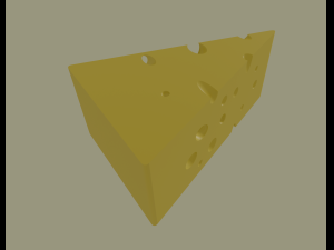 swiss cheese Modelo 3D