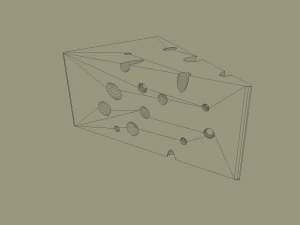 swiss cheese 3D Model