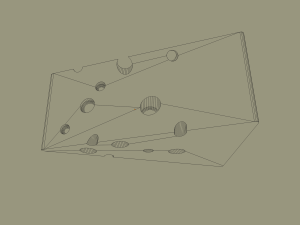 swiss cheese Modelo 3D