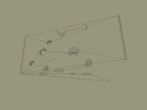 swiss cheese 3D Model