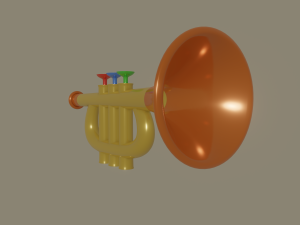 trumpet toy 3Dモデル