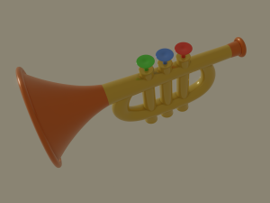trumpet toy 3Dモデル