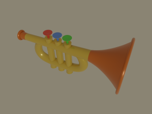 trumpet toy 3Dモデル