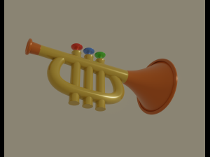 trumpet toy 3Dモデル