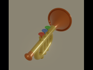 trumpet toy 3Dモデル