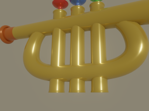 trumpet toy 3Dモデル