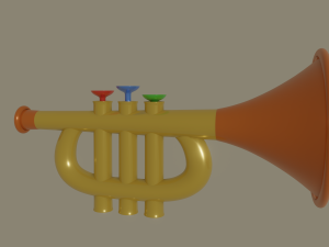 trumpet toy 3Dモデル