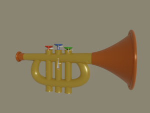 trumpet toy 3Dモデル