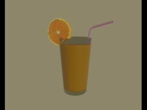 orange juice 3Dモデル