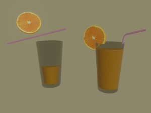orange juice 3D Model