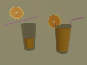 orange juice 3D Model