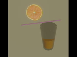 orange juice 3D Model