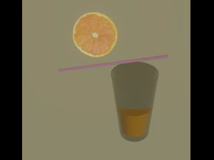 orange juice 3D Model