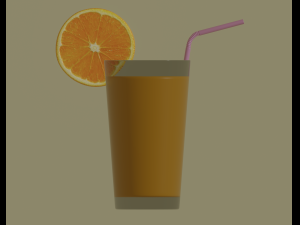 orange juice 3D Model