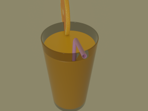 orange juice 3D Model