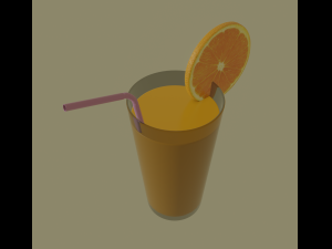 orange juice 3D Model