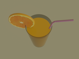orange juice 3D Model