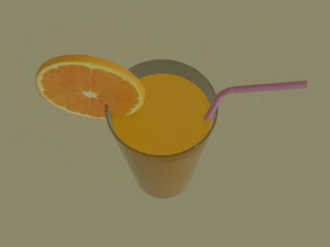 orange juice 3D Model
