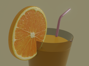 orange juice 3D Model