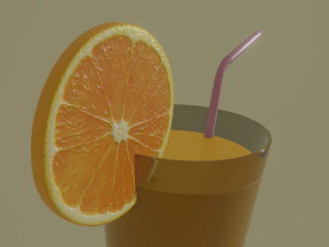orange juice 3D Model