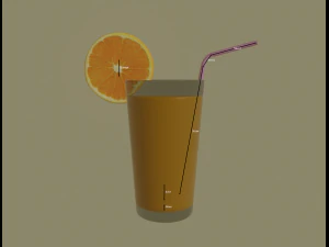 orange juice 3D Model