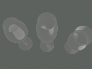 champagne glass 3D Модель