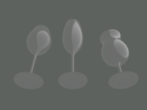 champagne glass 3D Модель