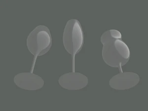 champagne glass 3D Model